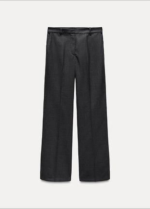 Прямые шерстяные серые брюки из костюмной шерсти из лимитированной коллекции zara ✨✨✨✨✨✨✨✨✨✨