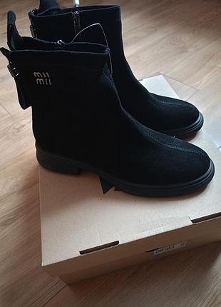 Ботиночк р 37 замша