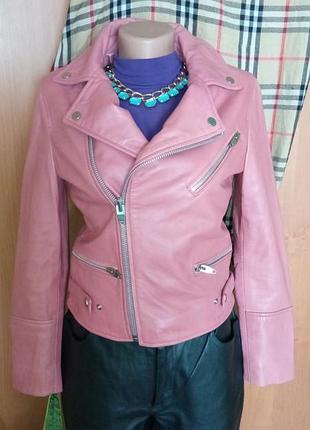 100% натуральна шкіра куртка косуха/лайкова шкіра курточка