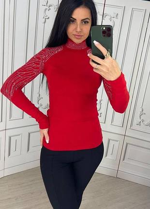 Кофточки со стразами гольф турция 42-50