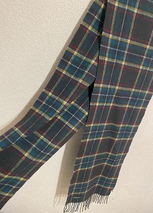 Класичний шарф в клітинку із вовни