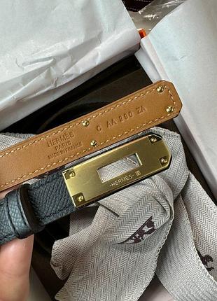 Шкіряний ремінь ермес люкс