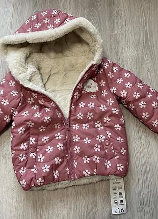 Тепла  дитяча куртка для дівчинки 12-18 міс від george