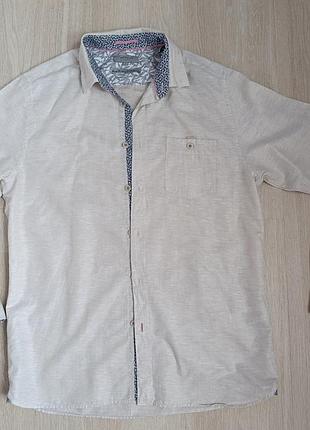 Сорочка льон коттон ted baker