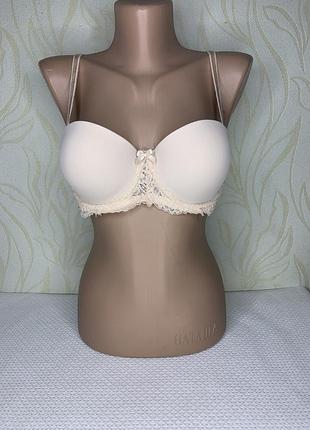 Ліфчик бежевий в рубчик