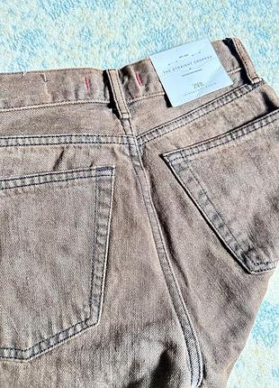 Джинси шоколадні zara, р.32