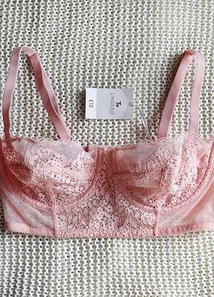 Новый розовый бюстгальтер, размер 75 d