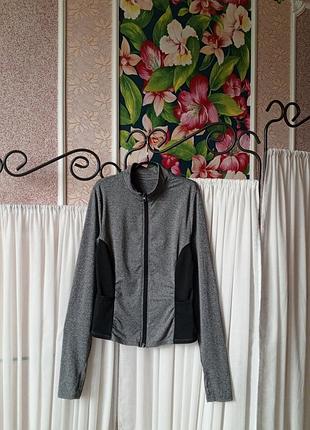 Стильна комбінована кофта зіпка shein.