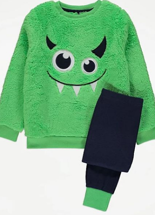 George пижама теплая с плюшевым верхом монстрик monster