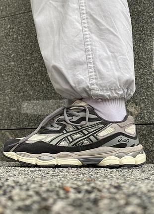 Кроссовки женские asics gel-nyc 1090 beige brown/кросівки жіночі асікс