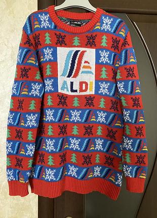 Светр новорічний , унісекс , котон -60%