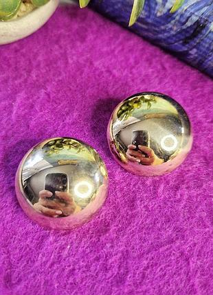 Кліпси monet, блідо-золотисті напівкулі, вінтаж