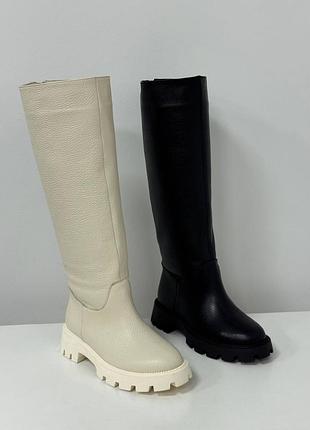 Премиальные сапоги трубы еврозима 
материал: натуральная кожа (флотар)