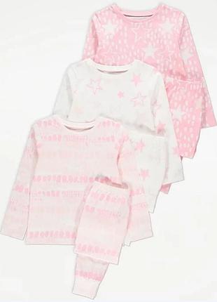 George пижама хлопковая комплект из 3 шт
