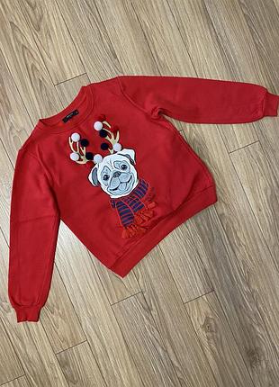 Світшот новорічний reserved, розмір s. світшот жіночий різдвяний.