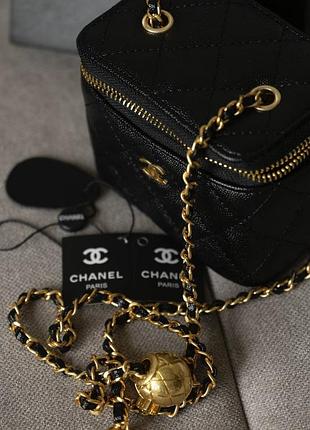 Сумочка женская черная из натуральной кожи