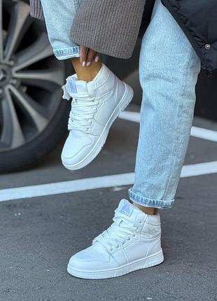 Шкіра пресована+хутро ‼️ жіночі кросівки високі