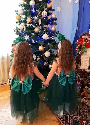 Зелена сукня,нарядна сукня,сукня ялинка