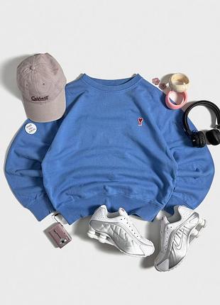 Ami paris широкий світшот кофта з логотипом оригінал