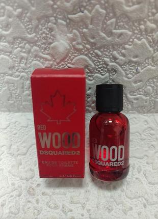 Женская туалетная вода dsquared2 red wood 5 мл