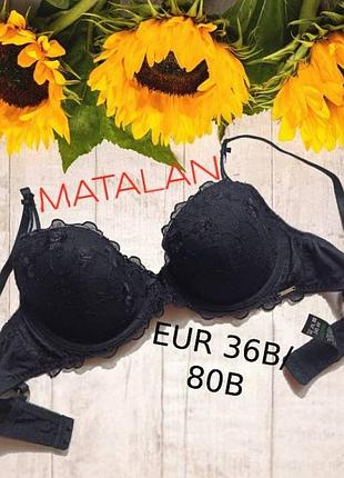 🌹🌹matalan eur 36b/80b бюстгальтер поролон косточка сеточка вышивка черный🌹🌹