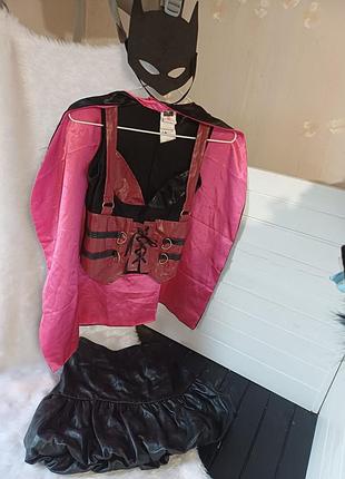 Взрослый маскарадный карнавальный костюм наряд бэтгёрл бэтгерл бэтмен размер с
