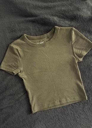 Кроп топ оливка фісташка xxs