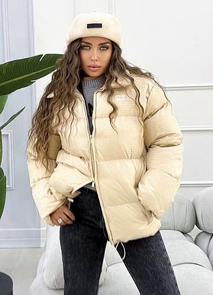 Жіноча зимова куртка пуховик міu міu