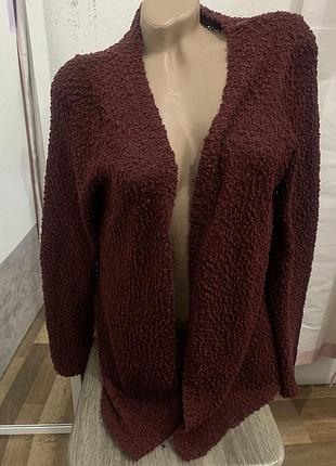Кардиган бордового кольору