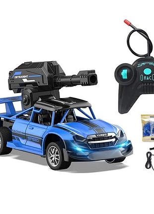 Машинка на радиоуправлении стреляет шариками орбиз на аккумуляторе