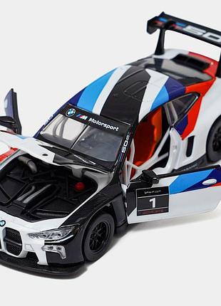 Bmw m4 gt3 1:32 автопром – металлическая игрушечная машинка со светом и звуком, модель автомобиля