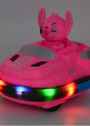Машинка на радіокеруванні стіч зі світлом і музикою на акумуляторі з парогенератором