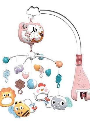 Мобиль с колыбельными и проекцией звёздного неба для сна малыша wtoys звездные сны на украинском языке