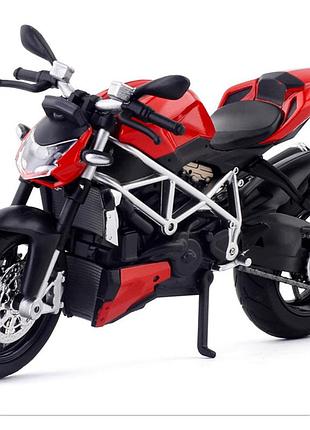 Дитяча іграшка мотоцикл ducati streetfighter s 1:12, світлові та звукові ефекти, металопластик