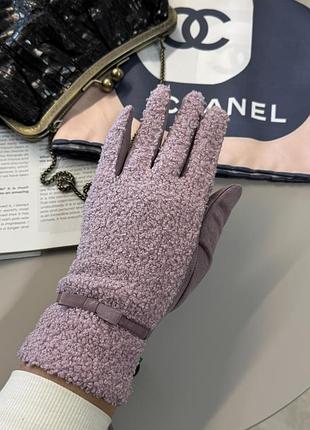 Рукавички сенсорні бузкові