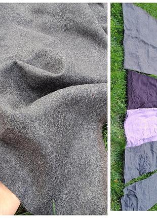 Двусторонний отрез меланж шерстяной ткани пальтова цупка