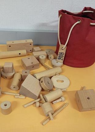 Эко конструктор galt, в мешочке