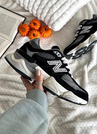 ❄️ жіночі кросівки new balance 9060 black хутро  ❄️