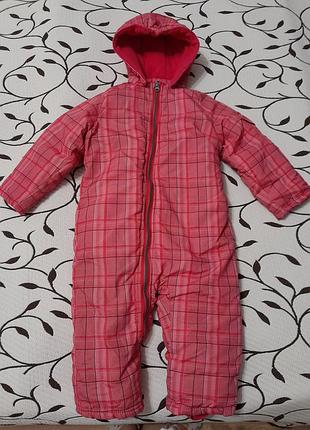 Комбинезон зимний на девочку 1,5-2 года, фирменный