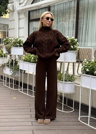 Вязаные костюмы (6 цветов) xs-s,m-l