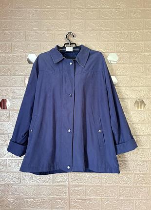 Куртка батал великого розміру 60 62 осінь весна жіноча на замку та ґудзиках