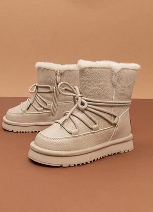 Зимняя обувь для девочки молочные сапожки угги 27 детская зимняя ботинка paliament 3021760