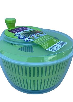 Сушка для зелени пластиковая 5 л ucsan plastik m-123 салатовая