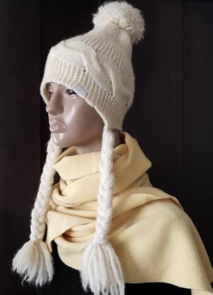 Брендова оригинал шапка calvin klein one size шерсть 100% ц 1'500 гр 👍❄️