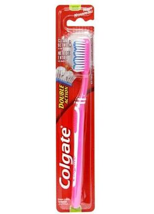 Зубная щетка colgate double action medium