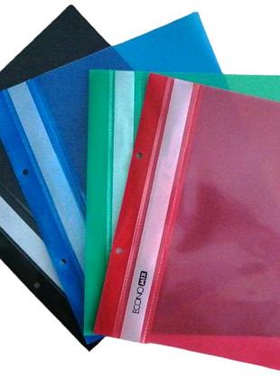 Папка-скоросшиватель economix а5 пластиковая в ассортименте