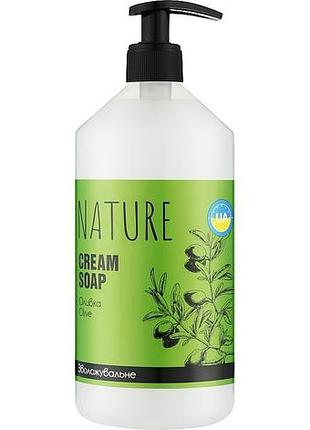 Жидкое крем-мыло bioton cosmetics nature оливка с дозатором 900 мл