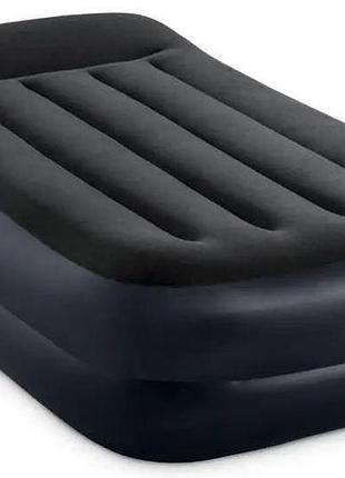 Надувная кровать-матрас с подголовником intex 64122 99 х 191 х 42 см