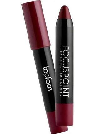 Матовая помада-карандаш для губ topface focus point matte lippaint № 010 3.5 г