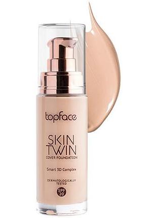 Тональная основа topface skin twin cover foundation №006 rose beige 32 мл